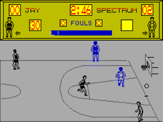 World Series Basketball screenshot 3 for ZX Spectrum